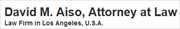 David M. Aiso, Attorney at Law