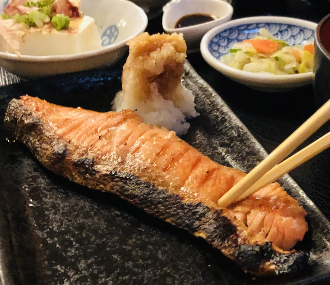 grilled salmon