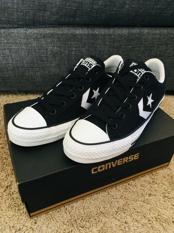 Converse with lunarlon 底のクッション が柔らかくスケートボード、長時間歩いても疲れない 未使用