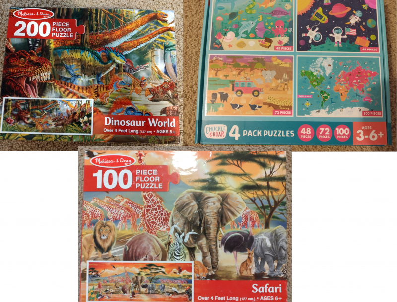 ロサンゼルスタウン クラシファイド 子供用パズル 大きいパズル 長さ1cm ２点 通常サイズパズル ４種類